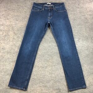 Tecovas Mens 31x32 Dark Blue Slim Fit Denim Jeans